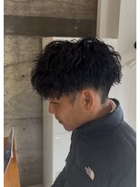 メンズギフト(men's GIFT)&nbsp;刈り上げツーブロックツイストスパイラルパーママッシュ