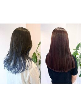 季節を意識したカラー提案やトレンドを取り入れた艶カラーなど、お客様それぞれのご要望を叶えるご提案◎