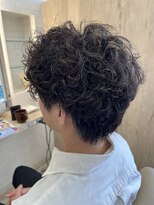 メンズサロン ルーブ 新潟(メンズサロンLOOB)&nbsp;波巻きパーマmixツイストスパイラルパーマ×ウルフ/新津駅/新津