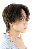 毛流れニュアンスシースルーフェザーパーマ
