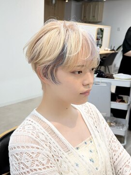 トト 船橋店(toto.) ☆ハイライトカラーくびれヘア奥行きショートレイヤーボブ[船橋]