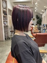 クオン 伊勢崎(QUON.) アンブレラカラー×ボブ