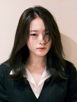 シースルーバング/レイヤーカット/韓国風