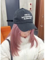 ニコ トウキョウ 渋谷(nico TOKYO)&nbsp;ミルクティーピンクダブルカラーピンクハイトーン韓国レイヤー