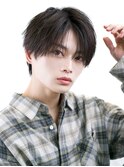 ツーブロックあり韓国マッシュ【狭めシースルーコンマバング】