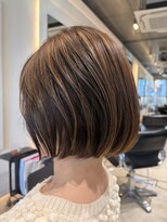ヘア デザイン リスク(HAIR DESIGN RISK)&nbsp;【RISK 飛澤】可愛いボブスタイル　ショート　丸みシルエット