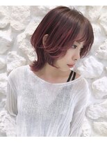 モアナ バイ ヘッドライト 長野駅前店(Moana by HEADLIGHT) Moana長野駅前#ウルフボブ#ウルフカット女子#ピンクカラー