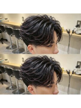 アイトーキョープラスシー 横浜(AI TOKYO+Sea) MEN’S横浜/センターパート/フェザーパーマ/毛流れパーマ/高島町