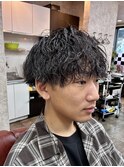 【戸田公園5分/メンズバーバー】波巻きミックスパーマ