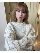 アクシス 栄店(`AXIS)&nbsp;イメチェン/ピンクベージュ/アンブレラカラー/前髪/栄矢場町