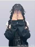 【推し活ヘアメ】編みおろしツインヘア