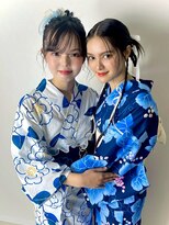 ヘアコレクション アンジュ(Hair collection Unge) 名駅で人気の浴衣ヘアセット。