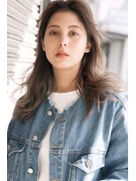 フレーム ヘア ルーム 天王寺駅前店(FRAME hair room)&nbsp;【フレーム/全席個室サロン】動きのあるミディアムレイヤー