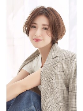 ミチオ ノザワ ヘアサロン ギンザ(Michio Nozawa HAIR SALON Ginza) 似合わせカット×小顔無造作ショートボブ【瀧上丈司】