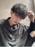 黒髪ツイストスパイラル