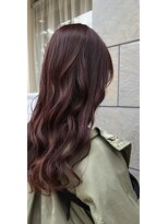 ドゥーアンジヘアー(dou-Ange hair) カシスカラー★重めロング