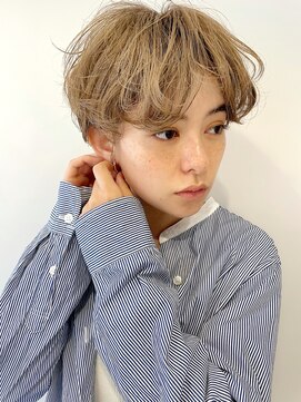 レトン 銀座(leton) Aラインボブ/マロンベージュ/ニュアンスマッシュ[東銀座/銀座]