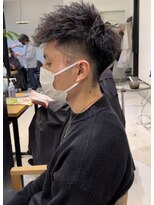 シェルハ(SHELHA)&nbsp;無造作ツーブロックツイストスパイラルパーマソフトモヒカン