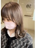 ブリーチ無しココアグレージュ