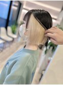 インナー☆抜きっぱなしブロンド☆ボブ
