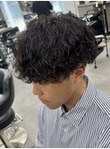 波巻きパーマ