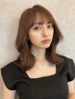 ルームバイシー 新宿(Loom. by Sea)&nbsp;グレージュカラー/シルキーベージュ/韓国風前髪/斜めバング