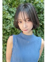 リークフー(Ree cu fuu)&nbsp;10代20代30代40代 前髪　ショートボブ　シースルーバング　藤沢