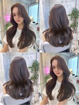 シーシンジュク 新宿南口(Sea shinjuku)&nbsp;透明グレージュ×顔まわりレイヤーカット【髪質改善/新宿】