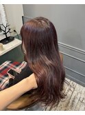 ブリーチ無し◎ワインレッド