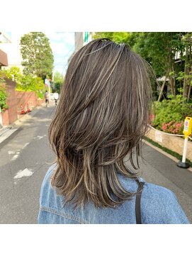 ノラ ヘアーサロン(NORA HAIR SALON) 【中迫】大人の上品なハイライトカラー白髪ぼかし