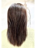 髪質改善メテオカラー×カット　セミロング