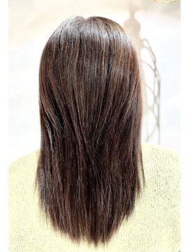 アクセル(Axe-l) 髪質改善メテオカラー×カット セミロング