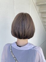 ヘアサロン ナノ(hair salon nano)&nbsp;ボブ×オリーブグレージュ×白髪ぼかしハイライト