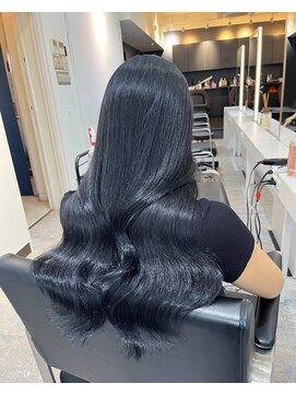 ブレンド 渋谷(BLend) 縮毛矯正.レイヤーカット.ブルーブラック.髪質改善. ヘアカラー