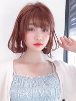 Say.レイヤーボブシルキーベージュ韓国ボブミディアム表参道原宿