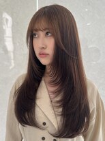 アンダーバーホワイト モデ 富田林店(_WHITE mode)&nbsp;ハイライトカラーミルクティーベージュレイヤーカット