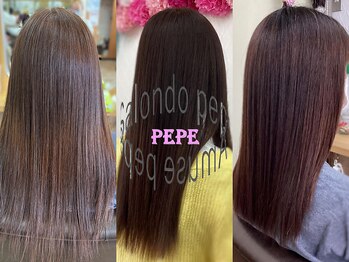 サロンド・ペペの写真/『柔らかい指通り』と『艶』が自慢の美髪に―。髪の軽さを感じながら、髪の“芯”から美しく…。