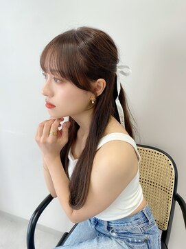 モク 立川(moc) moc style 立川/韓国/ブリーチ/髪質改善/前髪/顔まわり/レイヤー