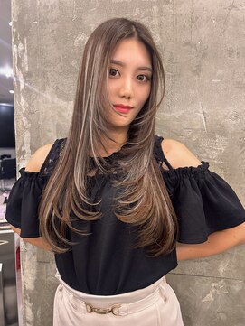 キング 枚方店(K!ng) 縮毛矯正髪質改善ハイライトレイヤーカット枚方美容室エクステ