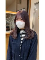 スイート ヘアデザイン(Suite HAIR DESIGN)&nbsp;【顔周りカットSayaka】透明感たっぷりラベンダー