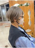 白髪ぼかしカラー/ショート