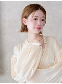 ベージュミニボブ