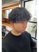 メンズ波巻きスパイラルパーマ