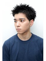 ルックグッドストア タカラヅカ(LOOK GOOD STORE TAKARAZUKA)&nbsp;メンズカットアップバングスパイキーショートブルーブラック0902