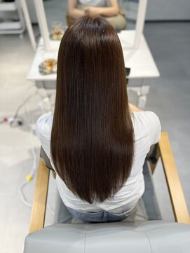 アイディアー スタジオコウベ(i-Dear studio Kobe) 艶髪ハイブリットストレート×リーフベージュ