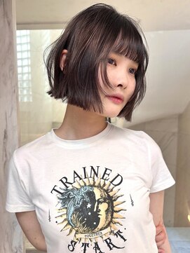 サイン 韓国ボブ 渋谷(SIGN) 韓国ボブレイヤーボブ渋谷タッセルボブお洒落なレイヤーカット