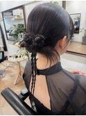 ヘアセット/ヘアアレンジ/お呼ばれヘア/カチモリ/結婚式