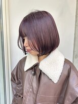 キャンバスアニュー 川崎(canvas anew.) ラベンダーカラー ブリーチ1回~ レイヤーボブ