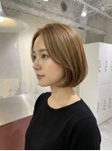 レイヤーカットバレイヤージュオリーブグレージュハッシュカット