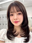 三鷹結べるレイヤーカット丸みショートボブ顔周りカット